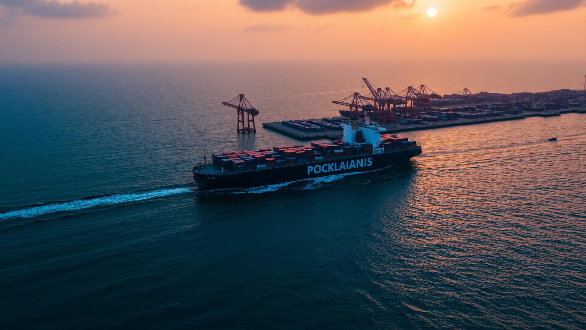 Cargo ship at Chittagong port